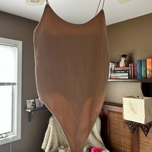 NWT!! Tan bodysuit